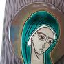 ślub: Ikona ceramiczna z wizerunkiem Maryi - Pneumatofora - obraz maryja