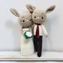 splotomaniaa ślub ślubne ręcznie robione prezent młoda para króliczki pamiątka ślubu