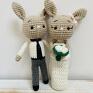 ślub: króliczki maskotki ślubne