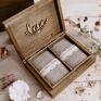 ślub: zestaw ślubny - pudełko na koperty & & wieszaki drewniane rustykalne