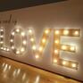 Obraz LED z cytatem ALL YOU NEED IS LOVE litery prezent na ślub rocznicę