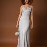 - srebrna suknia ślubna