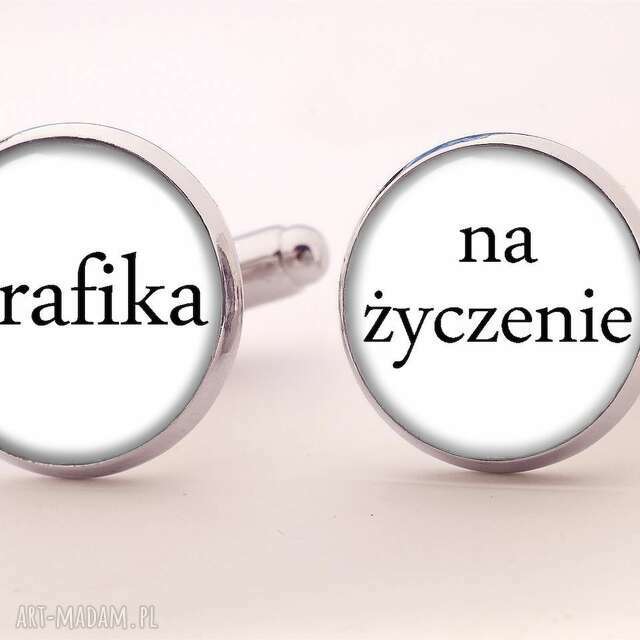 Grafika na życzenie - Spinki do mankietów