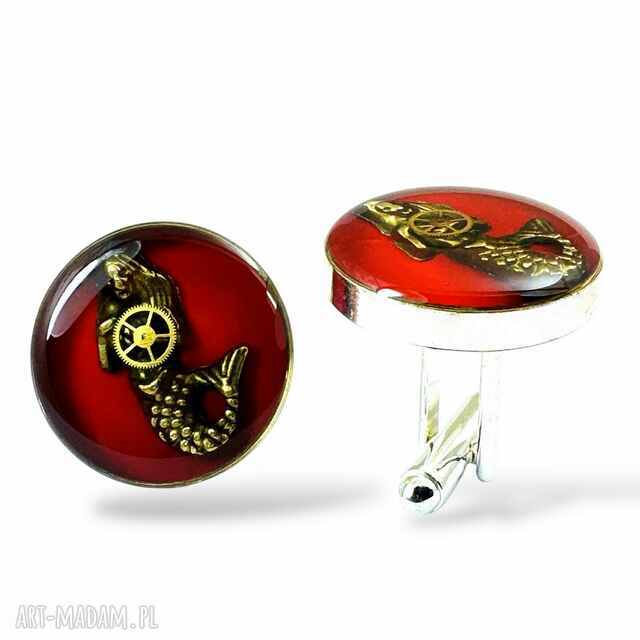 Spinki - syrenka wawa (red)