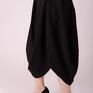 długa spódnica oversize z kieszonkami czarna