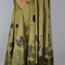 Barwiona roślinami, ręcznie robiona Dzika Spódnica Jesienna Łąka