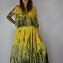 Barwiona roślinami, ręcznie robiona Dzika Spódnica Słoneczna Łąka