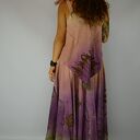 Barwiona roślinami, ręcznie robiona Dzika Spódnica Łąka o Wschodzie