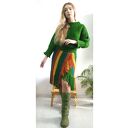 kolorowa spódnica z frędzlami