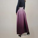 Spódnica maxi z ozdobnymi kontrafałdami