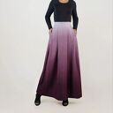 Spódnica maxi z ozdobnymi kontrafałdami