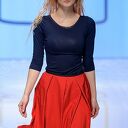 Spódnica Czerwona Midi Rosso