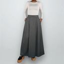 Spódnica maxi z ozdobnymi kontrafałdami