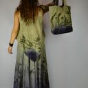 Barwiona roślinami Dzika Spódnica Nimfa z Głębin 5