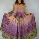 Barwiona roślinami, ręcznie robiona Dzika Spódnica Łąka o Wschodzie