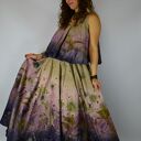 Barwiona roślinami Dzika Spódnica o Zachodzie II