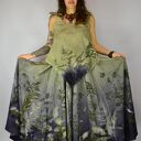 Barwiona roślinami Dzika Spódnica Nimfa z Głębin 5