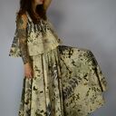 Barwiona roślinami, ręcznie robiona Dzika Spódnica Jesienny Las