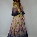 Barwiona roślinami Dzika Spódnica Łąka o Zachodzie II