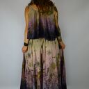 Barwiona roślinami Dzika Spódnica Łąka o Zachodzie II