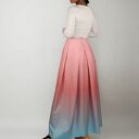 Spódnica maxi z ozdobnymi kontrafałdami