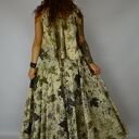 Barwiona roślinami, ręcznie robiona Dzika Spódnica Leśny Zagajnik