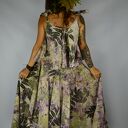 Barwiona roślinami, ręcznie robiona Dzika Spódnica Malinowy Zagajnik