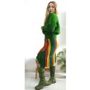 kolorowa spódnica z frędzlami