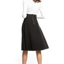 Spódnica midi z wysokim stanem T348