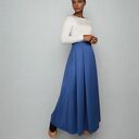 Spódnica maxi z ozdobnymi kontrafałdami