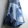 patchworkowa r. 44 jeansowa dluga spódnica