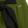 Oryginalna dresowa spódnica w pięknym zielonym kolorze o oliwkowym odcieniu. Wyjątkowa dzięki długiej kokardzie z przodu. Kokarda