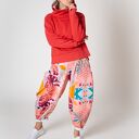 Balonowe spodnie - cranberry