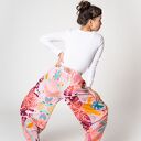 Balonowe spodnie - cranberry