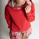 Balonowe spodnie - cranberry