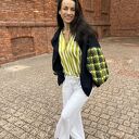 szerokie spodnie letnie wiązane w pasie Luna kolor złamana biel