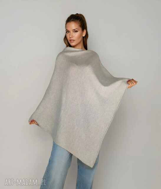 Ponczo damskie, elegancki otulacz, klasyczne damskie ponczo