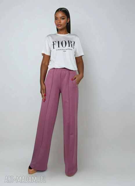 Spodnie z dzianiny dresowej wild-leg