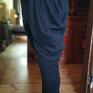 futro spodnie alladyny szyte, materiał dzianina bawełna, pas boho etno