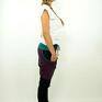Mimi Monster obniżony krok dresowe spodnie granatove damskie - baggy pants S, M,l, XL yoga
