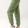 zielone spodnie dresowe damskie "emi" szałwiowe dres sportowy