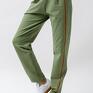 zielone damskie"megan" szałwiowe spodnie dresowe