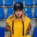 Komplet dresowy Kenia - żółta bluza kolorowa i spodnie handmade