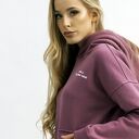 Bluza damska z kapturem Wrzos Aga na zamek - Trzy ForU