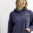 Bluza damska z kapturem Granat melanż AGA