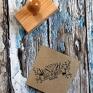 Druk Love ślub stempel exlibris 80x40 botanic stemple wesele