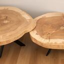 Zestaw 2 stolików kawowych z litego drewna! Bezpieczna wysyłka, pobranie