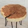 drewniany z żywicy epoksydowej - plaster klonu - stolik drewno