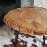 liveedge stoły stolik kawowy, plaster drewna - dąb żywica loft