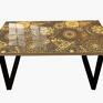 charming mandala nowoczesny loft kawowy do salonu - stół złote koła